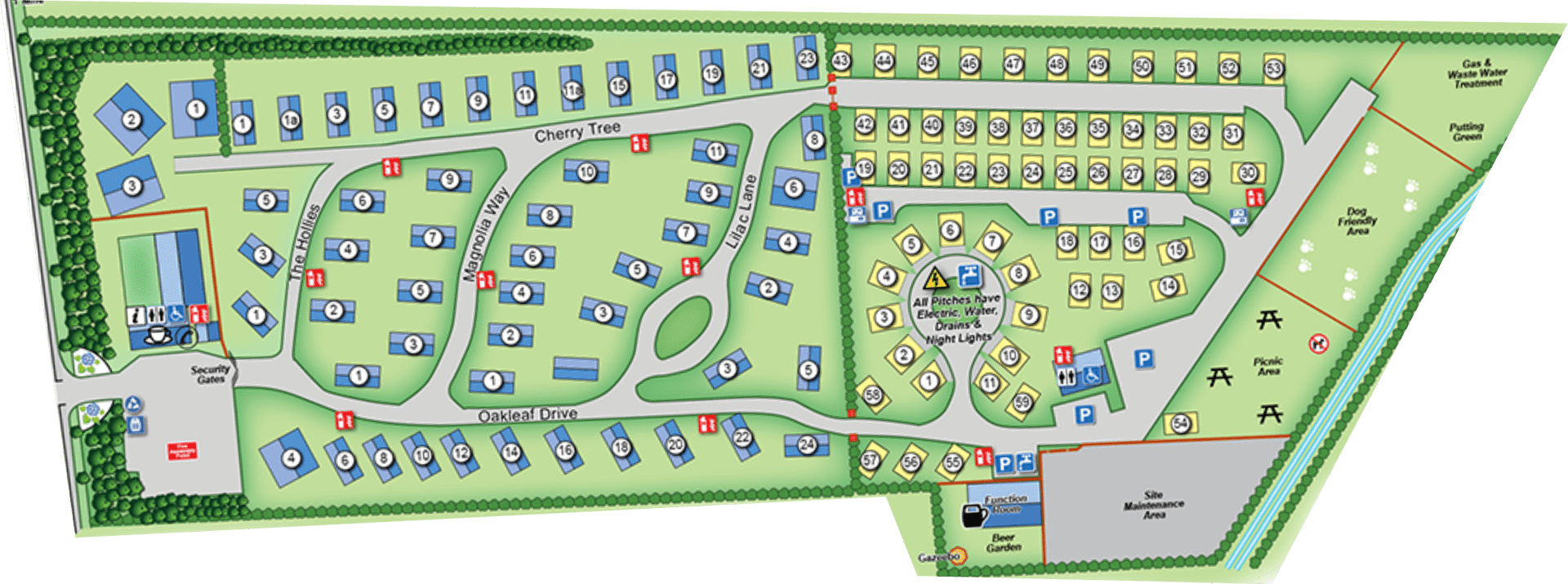 sitemapbannermin Pier Caravan Park Hervey Bay